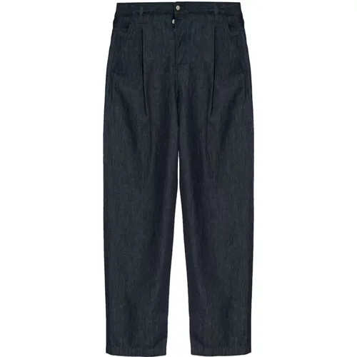 Indigo Denim Pants , male, Sizes: W32 - Dries Van Noten - Modalova