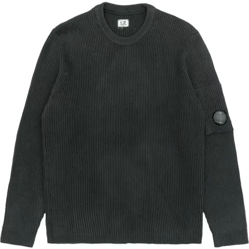 Strickpullover - Grau , Herren, Größe: L - C.P. Company - Modalova