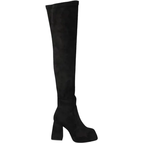 Square Toe Leather Ankle Boots , female, Sizes: 5 UK, 3 UK, 4 UK, 2 UK, 7 UK, 8 UK - Alma en Pena - Modalova