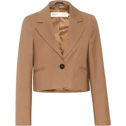 Short Blazer Jacket Melange , female, Sizes: L, M, 2XL - InWear - Modalova