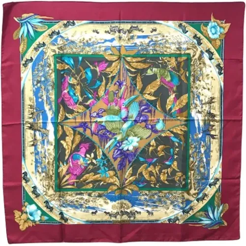 Pre-owned Silk scarves , female, Sizes: ONE SIZE - Hermès Vintage - Modalova