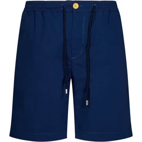 Blaue Casual Shorts mit Elastischem Bund , Herren, Größe: W31 - Vilebrequin - Modalova