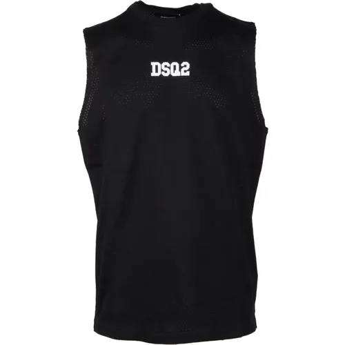 Baumwoll T-Shirt , Herren, Größe: S - Dsquared2 - Modalova