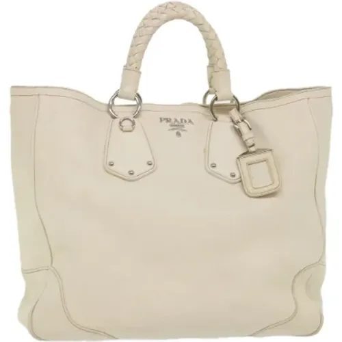 Leather Prada Shoulder Bag , female, Sizes: ONE SIZE - Prada Vintage - Modalova