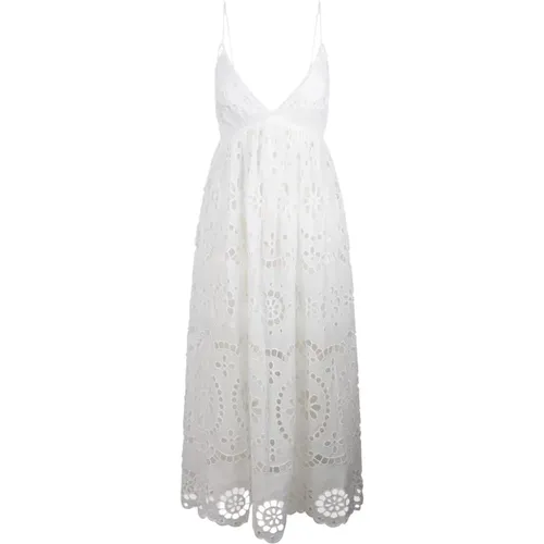 Lexi Embroidered Slip Dress , female, Sizes: XS - Zimmermann - Modalova