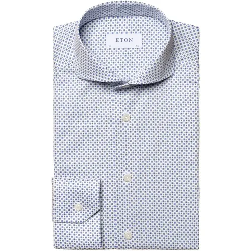 Contemporary Print Shirt , male, Sizes: L - Eton - Modalova