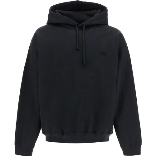 Minimalistischer Oversized Hoodie mit Logo-Print , Herren, Größe: XL - Y-3 - Modalova