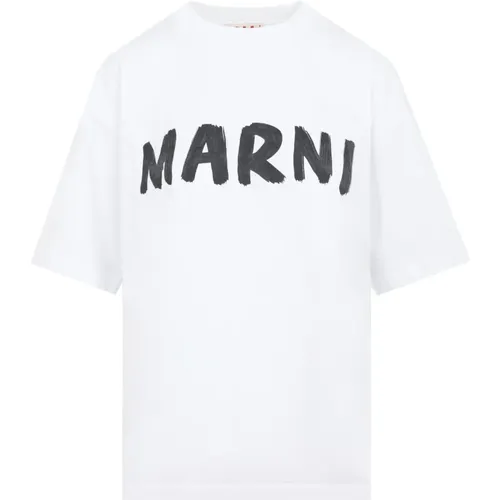Baumwoll T-Shirt Lily White Marni - Marni - Modalova