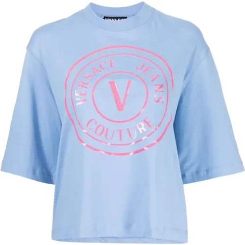 T-Shirts Polos for Women , female, Sizes: XS, 2XS - Versace Jeans Couture - Modalova