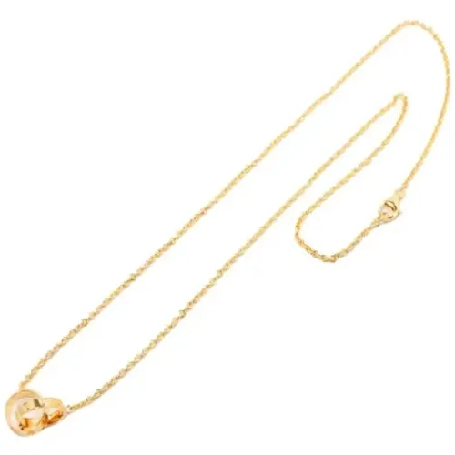 Pre-owned Gold necklaces , female, Sizes: ONE SIZE - Cartier Vintage - Modalova