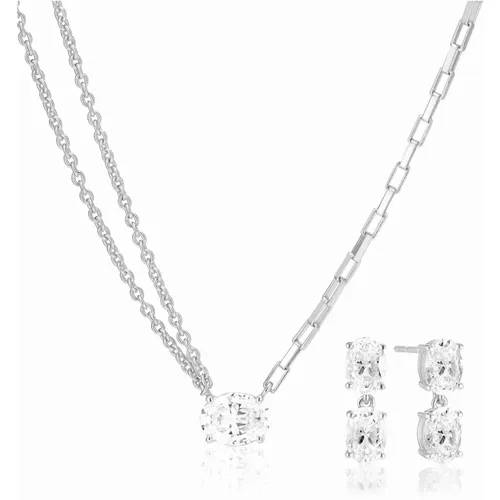 Ellisse Set - Silberkette und Ohrringe , Damen, Größe: ONE Size - Sif Jakobs Jewellery - Modalova