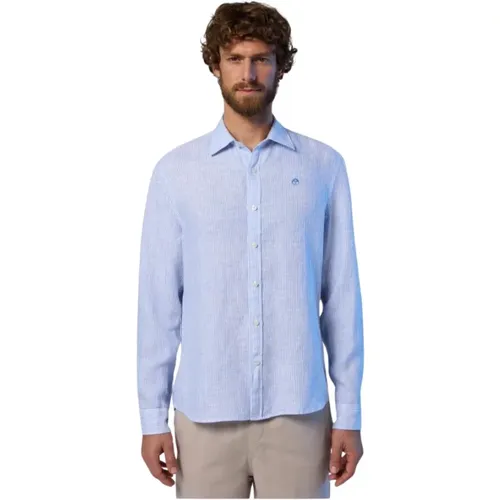 Linen Striped Shirt , male, Sizes: XL, S, L, 3XL, 2XL - North Sails - Modalova