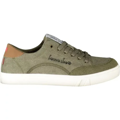 Grüner Polyester-Sneaker mit Schnürsenkeln , Herren, Größe: 40 EU - Carrera - Modalova