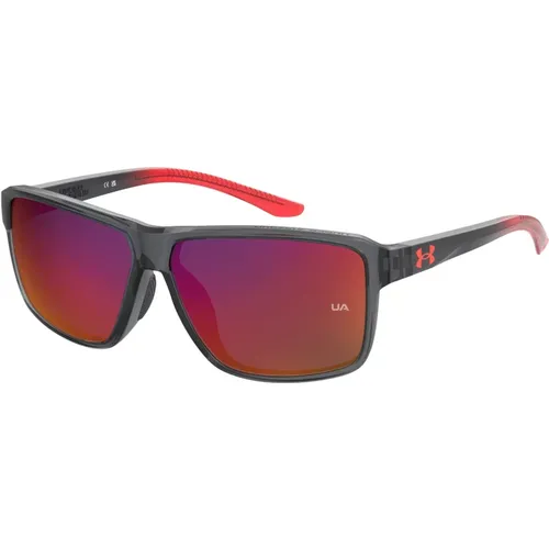 Kickoff Sunglasses Grey Red/Red , male, Sizes: 62 MM - Under Armour - Modalova