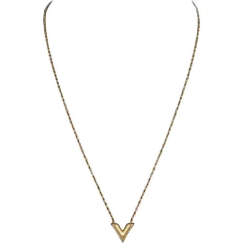 Pre-owned Metal necklaces , female, Sizes: ONE SIZE - Louis Vuitton Vintage - Modalova