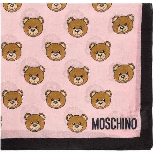 Schal mit Teddybärmotiv Moschino - Moschino - Modalova