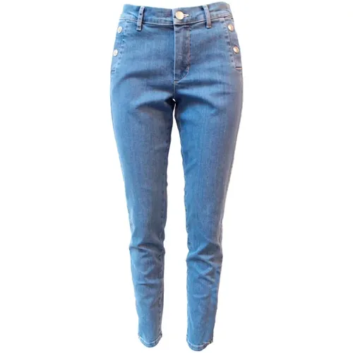Helle Slim-fit Jeans für Frauen , Damen, Größe: 3XL - 2-Biz - Modalova