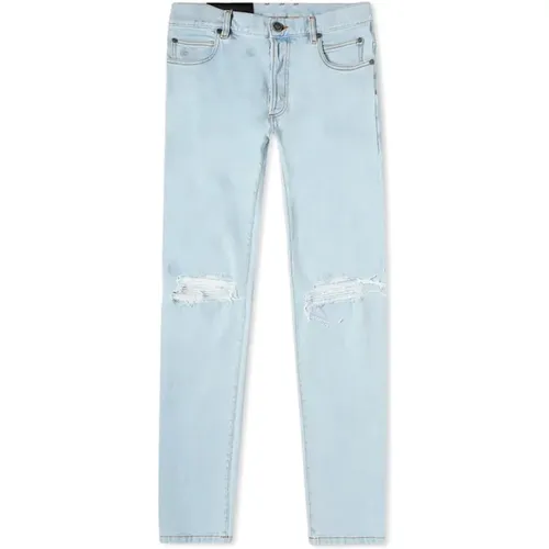 Edgy Distressed Skinny Jeans , male, Sizes: W32 - Balmain - Modalova