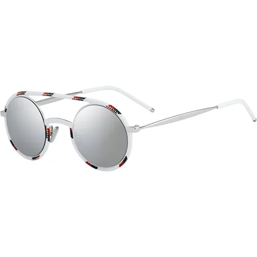 Spotted Whte Red Sunglasses , male, Sizes: 43 MM - Dior - Modalova