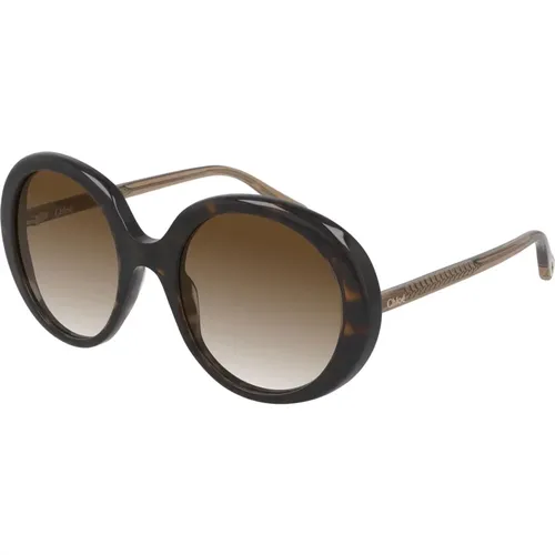 Elevate Your Style with these Sunglasses , female, Sizes: 55 MM - Chloé - Modalova