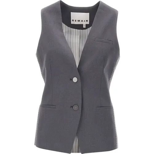 Grey Jacket by Remain , female, Sizes: XS - Remain Birger Christensen - Modalova