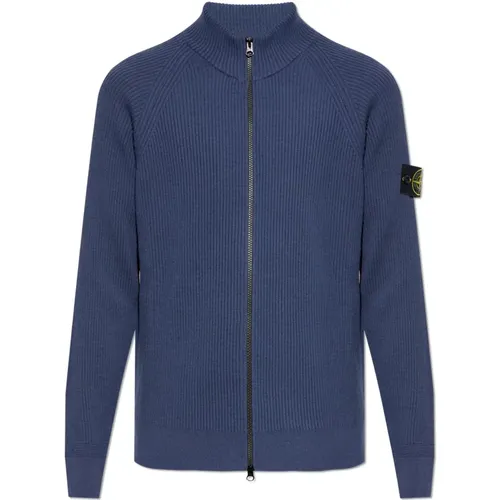 Gerippter Cardigan , Herren, Größe: M - Stone Island - Modalova