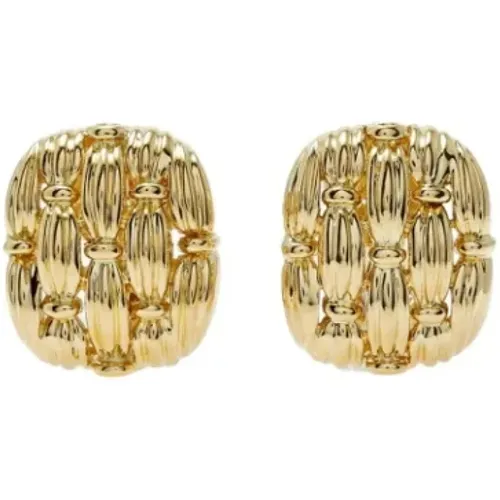 Pre-owned Gold earrings , female, Sizes: ONE SIZE - Tiffany & Co. Pre-owned - Modalova