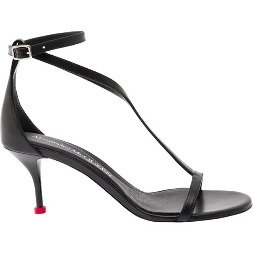 Sandal 54 Heel , female, Sizes: 4 UK, 6 UK, 8 UK, 5 UK - alexander mcqueen - Modalova