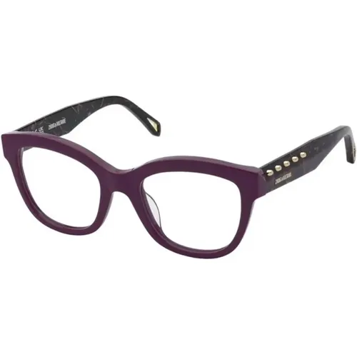 Stylish Shiny Cyclamen Glasses , unisex, Sizes: 53 MM - Zadig & Voltaire - Modalova