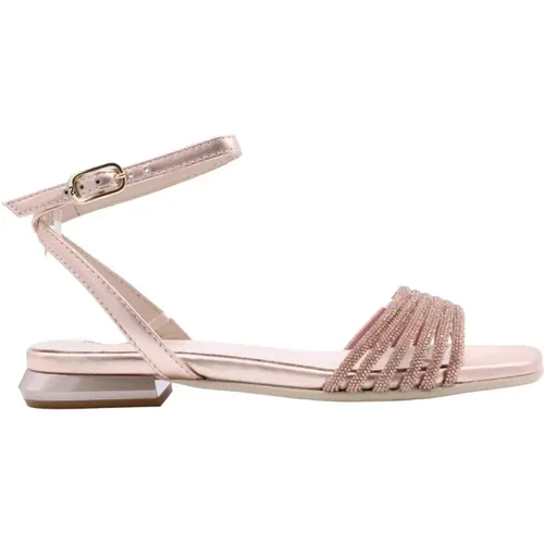 Flat Sandalen , Damen, Größe: 36 EU - Nerogiardini - Modalova