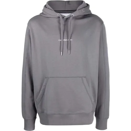 Monogram Logo Hoodie , Herren, Größe: XL - Calvin Klein Jeans - Modalova