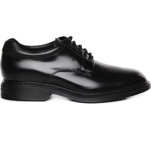 Leather Business Flats , male, Sizes: 6 UK, 5 1/2 UK, 9 1/2 UK, 9 UK, 7 UK, 7 1/2 UK, 10 UK, 8 UK, 8 1/2 UK, 11 UK, 6 1/2 UK - Hogan - Modalova