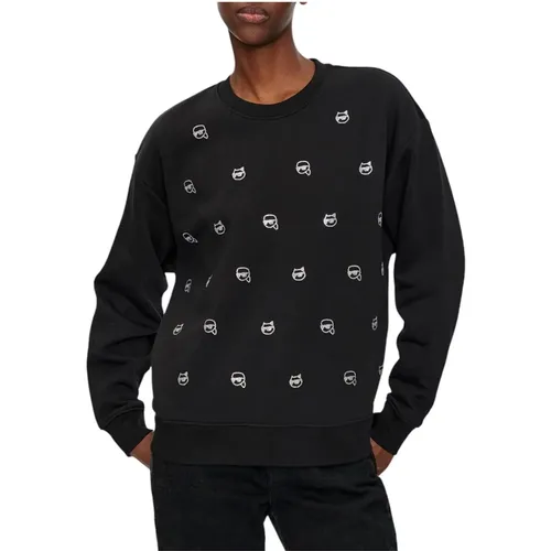 Sweatshirt ikonisch 2.0 rs sweatshirt 246w1800 , Damen, Größe: M - Karl Lagerfeld - Modalova