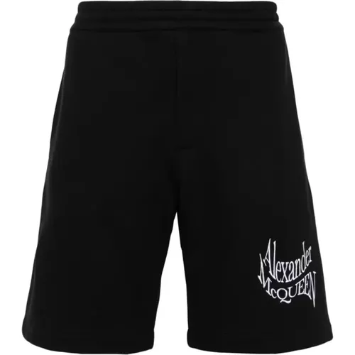 Loopback Fleece Shorts , male, Sizes: L, S, M, XL - alexander mcqueen - Modalova