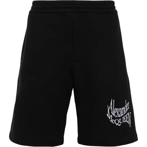 Loopback Fleece Shorts , male, Sizes: S - alexander mcqueen - Modalova