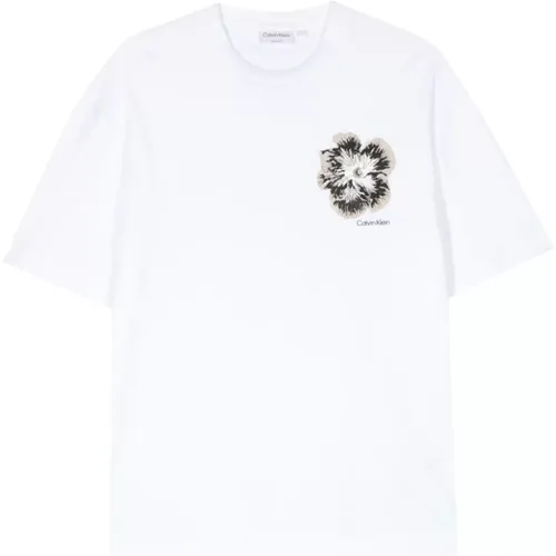 T-shirts and Polos , male, Sizes: M, L, XL, S - Calvin Klein - Modalova