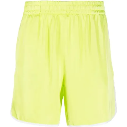 Green Shorts Stylish Refreshing Color Combination , male, Sizes: S - Blue Sky Inn - Modalova