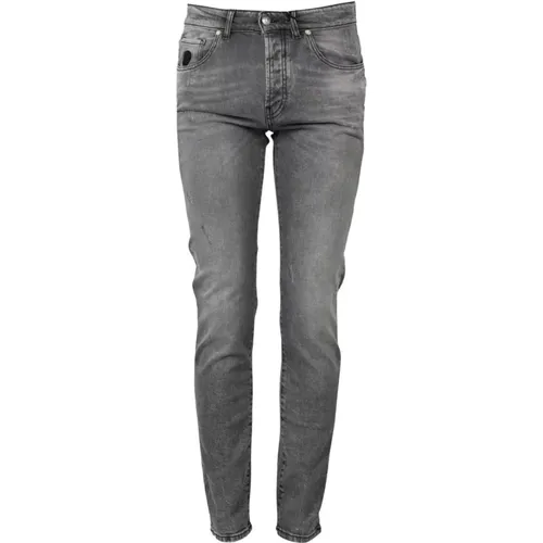 Zerrissene Straight Leg Jeans , Herren, Größe: W35 - John Richmond - Modalova