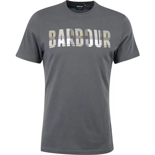 Thurso T-Shirt Asphalt Amble , Herren, Größe: 2XL - Barbour - Modalova