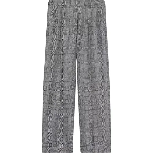 Weite karierte Hose , Damen, Größe: XS - Kenzo - Modalova