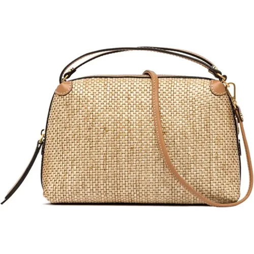 Vintage Woven Straw Handbag , female, Sizes: ONE SIZE - Gianni Chiarini - Modalova
