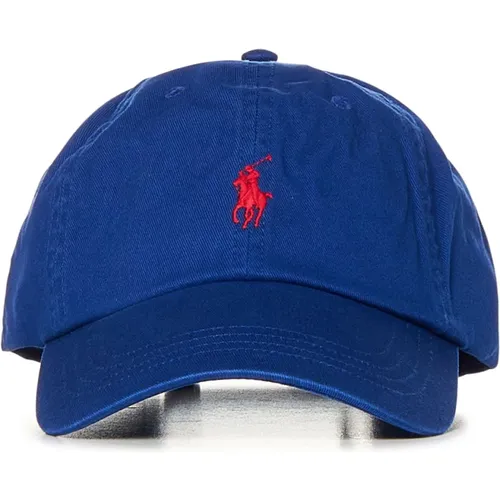 Blaue Polo Mütze mit Verstellbarem Riemen - Polo Ralph Lauren - Modalova
