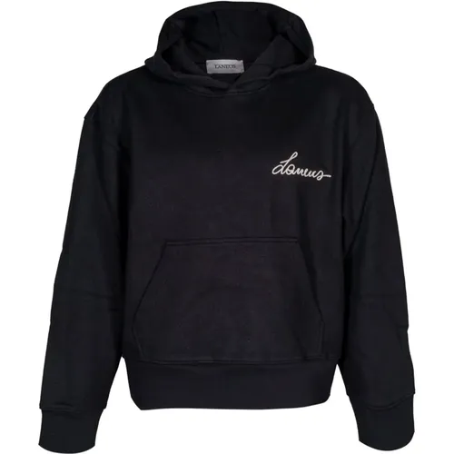 Herren Hoodie. Baumwollmischung. Besticktes Logo. , Herren, Größe: S - Laneus - Modalova