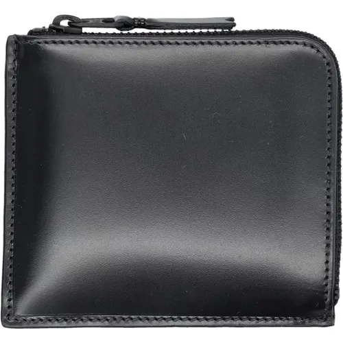 Leather Zip Wallet Minimalist Style , unisex, Sizes: ONE SIZE - Comme des Garçons - Modalova