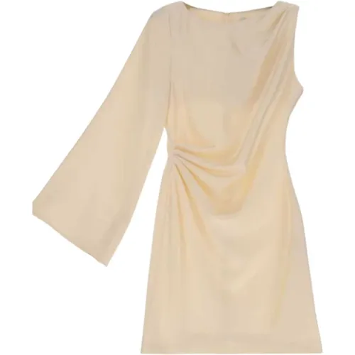 One-Shoulder Solid Color Mini Dress , female, Sizes: M - Imperial - Modalova