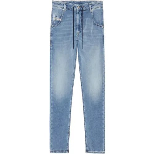 Blaue Tapered Jeans , Herren, Größe: W32 L32 - Diesel - Modalova
