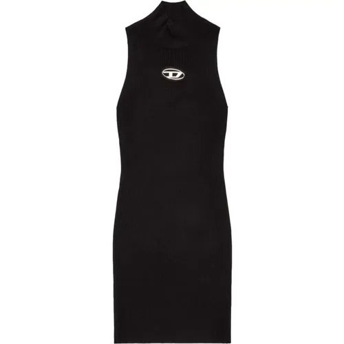 Schwarzes Elegantes Kleid , Damen, Größe: XS - Diesel - Modalova