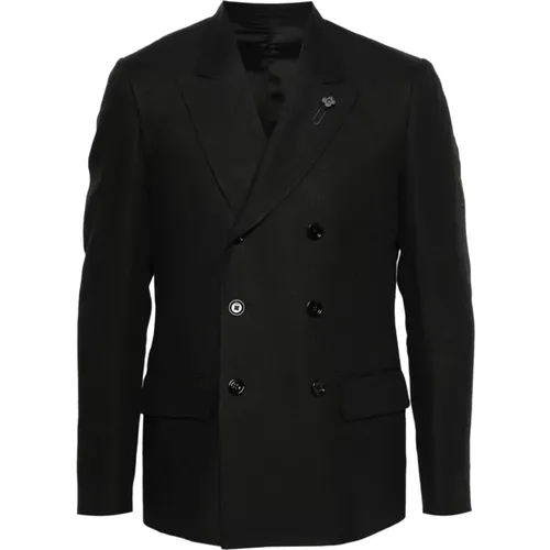 Schwarze Jacken für Männer - Lardini - Modalova