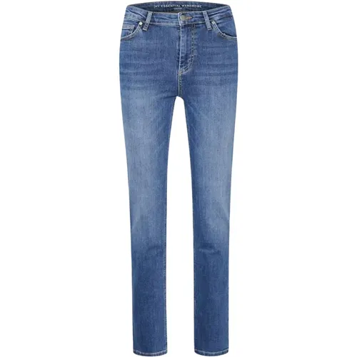 Klassische Wash Straight Fit Jeans , Damen, Größe: W24 L32 - My Essential Wardrobe - Modalova