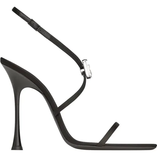 Blaue Ledersandalen Saint Laurent - Saint Laurent - Modalova